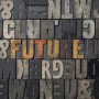 Future Typography Wallpaper Mural