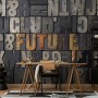 Future Typography Wallpaper Mural