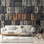 Future Typography Wallpaper Mural