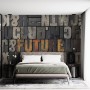 Future Typography Wallpaper Mural