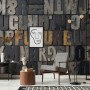 Future Typography Wallpaper Mural