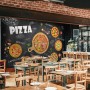 3D Look Italiano Pizza Wallpaper Mural
