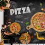 3D Look Italiano Pizza Wallpaper Mural