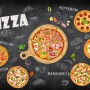 3D Look Italiano Pizza Wallpaper Mural