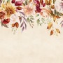 Vintage Pink Floral Wallpaper Mural