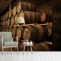 Beer Keg Pattern Wallpaper Mural