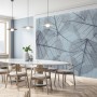 Monochrome Leaf Pattern Wallpaper Mural