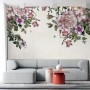 Vintage Pink Floral Art Wallpaper Mural