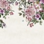 Vintage Pink Floral Art Wallpaper Mural