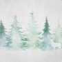 Watercolor Soft Palm Trees Wallpaper Mural