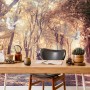 Watercolor Forest and Elk Wallpaper Mural