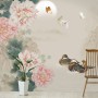 Nostalgic Peony Blossom Wallpaper Mural