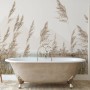 Meadow with Lake Landscape Wallpaper Mural