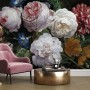 Dutch Floral Victorian Flower Bouqet Wallpaper Mural