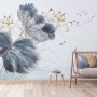 Lotus Floral Art Wallpaper Mural