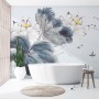 Lotus Floral Art Wallpaper Mural