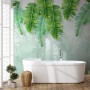 Tropical Leaves and Shading Leaf Wallpaper Mural