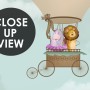 Hot Air Balloon with Animals Wallpaper Mural