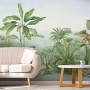 Tropical Rainforest Drawing Art Wallpaper Mural