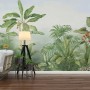 Tropical Rainforest Drawing Art Wallpaper Mural