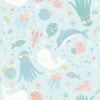 Pastel Underwater Adventure Sea Life Wallpaper Mural