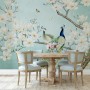 Peacock with Magnolia Blossom Wallpaper Mural