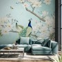 Peacock with Magnolia Blossom Wallpaper Mural