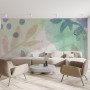 Watercolor Abstract Flowers Wallpaper Mural