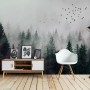 Dark Forest Misty Landscape Wallpaper Mural