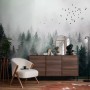 Dark Forest Misty Landscape Wallpaper Mural