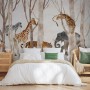 Watercolor Wild Animals Wallpaper Mural