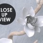 Artistic Magnolia Flowers and Branches Wallpaper Mural