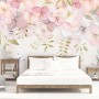 Pink Hydrangea Floral Art Wallpaper Mural