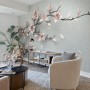 3D Look Pink Magnolia Blossom Wallpaper Mural
