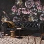 Dark Rose Floral Bouqet Wallpaper Mural
