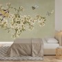 Cream Begonia Blossom Floral Art Wallpaper Mural