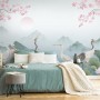 Watercolor Drawing Lotus Floral Art Wallpaper Mural