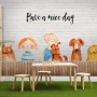 Little Kids and Dogs Wallpaper Mural