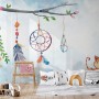 Watercolor Colorful Feather Wallpaper Mural