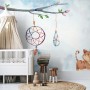 Watercolor Colorful Feather Wallpaper Mural