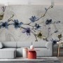 Retro Magnolia Blossom Wallpaper Mural