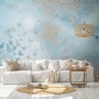 Abstract and Blue Butterfly Wallpaper Mural
