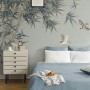 Retro Trees and Birds Wallpaper Mural