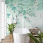 Plum Blossom with Leaves Wallpaper Mural