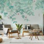 Plum Blossom with Leaves Wallpaper Mural