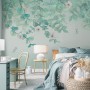 Plum Blossom with Leaves Wallpaper Mural
