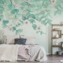 Plum Blossom with Leaves Wallpaper Mural