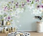 Purple Gray Poppy Flowers Wallpaper Mural