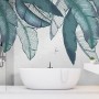Vintage Leaves and Dragonfly Wallpaper Mural