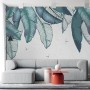 Vintage Leaves and Dragonfly Wallpaper Mural